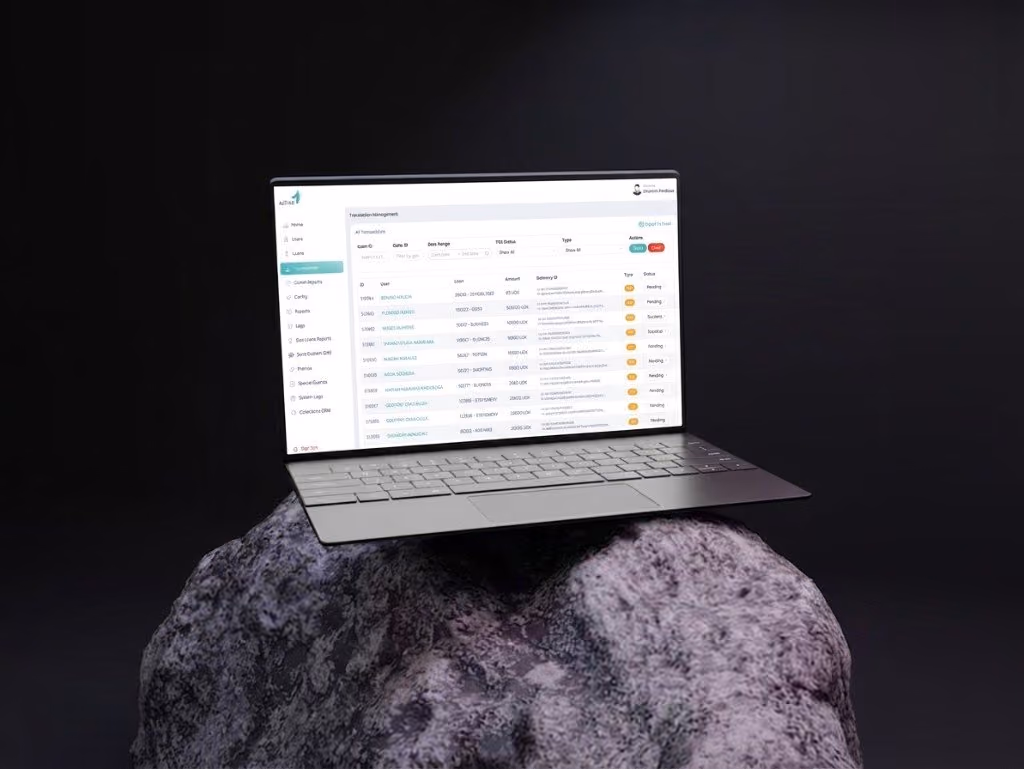 Azima transaction management dashboard